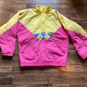 80’s Women’s Club A bright colored windbreaker jacket